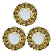 Set 3 Marcos De Espejos Estilo Arabe Decorativo Dorado Deco - Fliperex