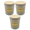 Set 3 Vela Aromatica Elegante Fragancia Duradera Vaso Blanco