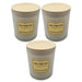 Set 3 Vela Aromatica Elegante Fragancia Duradera Vaso Blanco - Fliperex