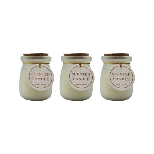 Set 3 Velas Aromatica Elegantes Neutras Fragancia Duradera - Fliperex