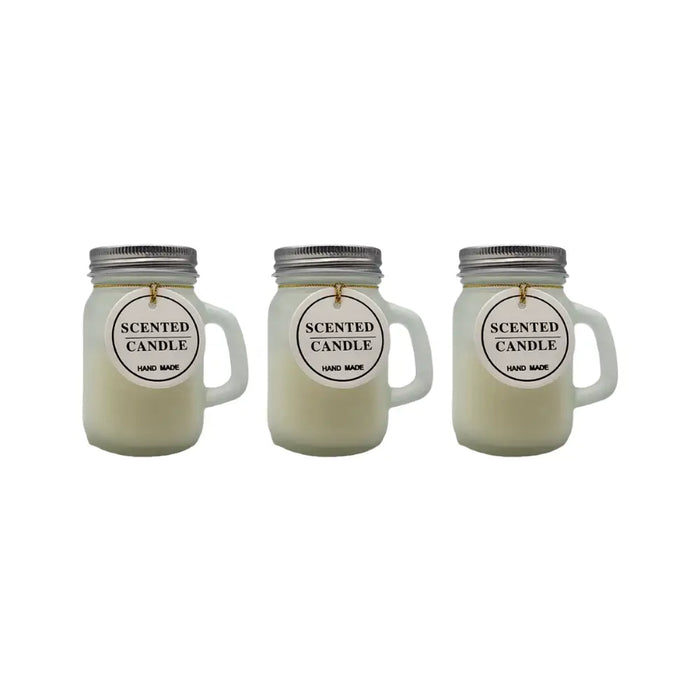 Set 3 Velas Aromatica Elegantes Taza Fragancia Duradera Deco - Fliperex