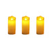 Set 3 Velas Artificiales Blancas Luz Led Con Efecto Llama - Fliperex