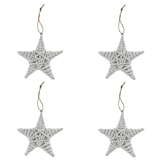 Set 4 Estrellas De Mimbre Para Decoracion Estrella Mimbre - Fliperex