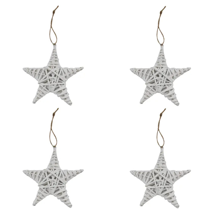 Set 4 Estrellas De Mimbre Para Decoracion Estrella Mimbre - Fliperex
