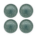 Set 4 Platos De Ceramica Calipso Relieve Patrones Vintage - Fliperex