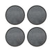 Set 4 Platos De Ceramica Gris Elegante Minimalist Plato Bajo - Fliperex