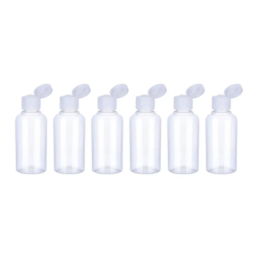 Set 6 Botella De Viaje Dispensadora 50 Ml Transparente - Fliperex