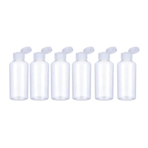 Set 6 Botella De Viaje Dispensadora 75 Ml Transparente - Fliperex