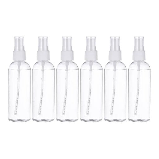 Set 6 Botella De Viaje Pulverizador 100 Ml Transparente - Fliperex