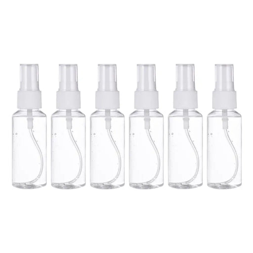 Set 6 Botella De Viaje Pulverizador 50 Ml Transparente - Fliperex