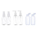 Set 6 Botella De Viaje Variedad 100 Ml Transparente - Fliperex
