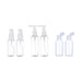 Set 6 Botella De Viaje Variedad 50 Ml Transparente - Fliperex