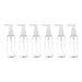 Set 6 Botella Dispensadora 100 Ml Transparente Multiuso - Fliperex