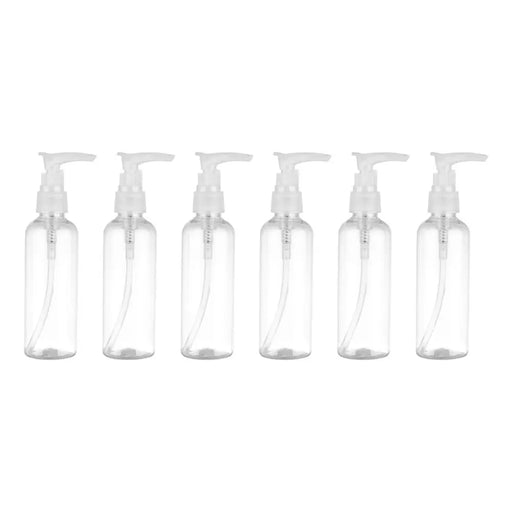 Set 6 Botella Dispensadora 75 Ml Transparente Multiuso - Fliperex