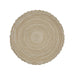 Set 6 Individuales Circulares Borde Trenzado Color Arena - Fliperex