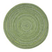Set 6 Individuales Circulares Trenzados Color Verde - Fliperex