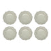 Set 6 Platos De Ceramica Beige Estilo Europa Vintage Antiguo - Fliperex