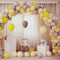 Set Arco De Globos Cumpleaños Fiestas Amarillo 149 Piezas