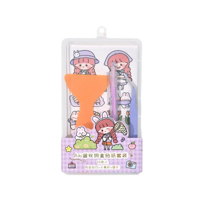 Set Completo Pegatinas Stickers Kawaii Con Accesorios - Fliperex