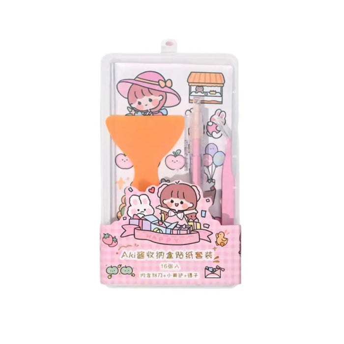 Set Completo Pegatinas Stickers Kawaii Con Accesorios - Fliperex