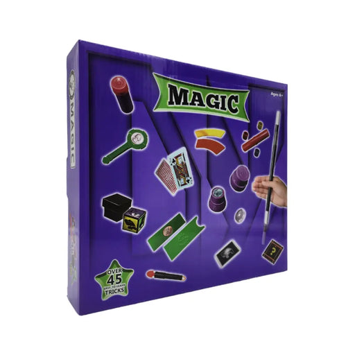 Set Juego De Magia Magic 45 Trucos De Mago Con Varita Niños - Fliperex