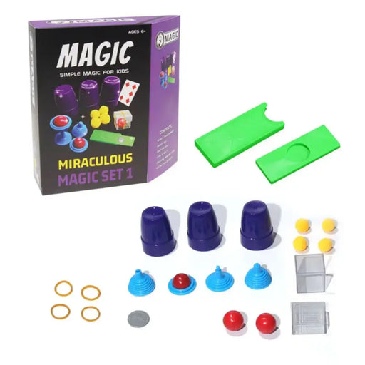 Set Juego De Magia y Trucos Clásico Para Niño Adulto Morado - Fliperex