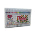 Set Marcadores Doble Punta 36 Lapices Plumones Watercolor - Fliperex