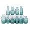 Set 10 Floreros Vidrio Tallado Efecto Degradado Decorativo