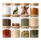 Set 12 Frascos de Especias Condimentos Con Tapa Bambu Cocina