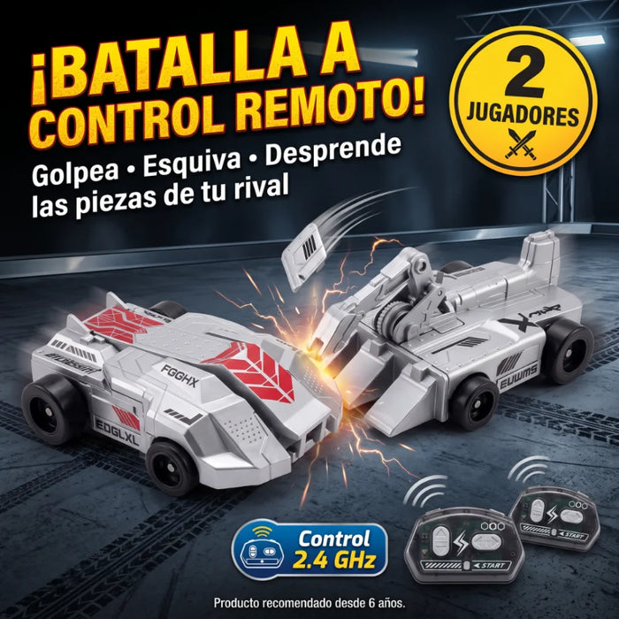 Set 2 Autos Chocadores De Destrucción Control Remoto Rc Infantil