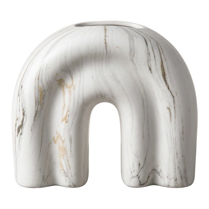 Set 2 Floreros Jarron de Ceramica Diseño Tipo Marmol Moderno