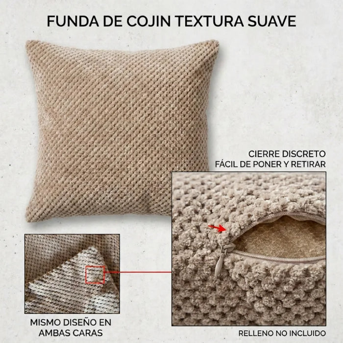 Set 2 Fundas De Cojin 45x45 Decorativas Para Living Sofa