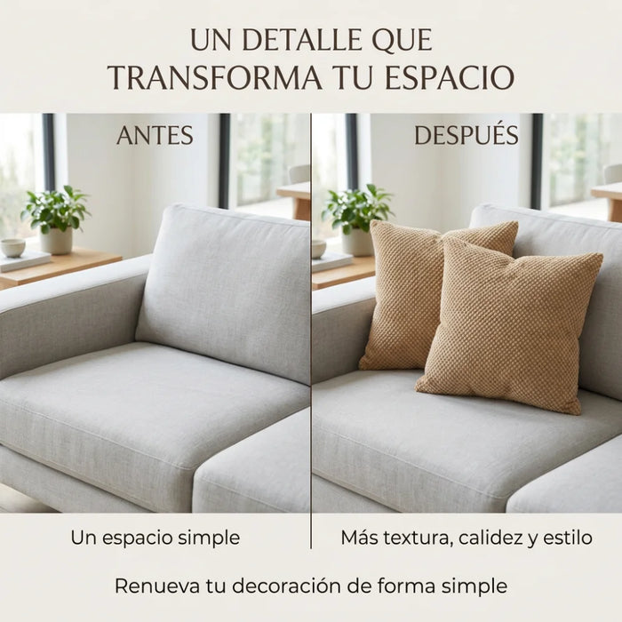 Set 2 Fundas De Cojin 45x45 Decorativas Para Living Sofa