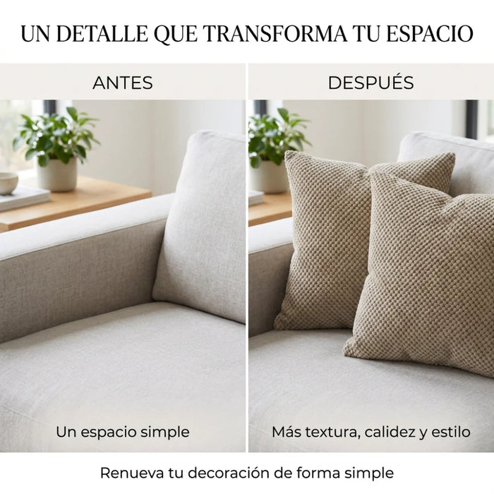 Set 2 Fundas De Cojin 45x45 Decorativas Para Living Sofa