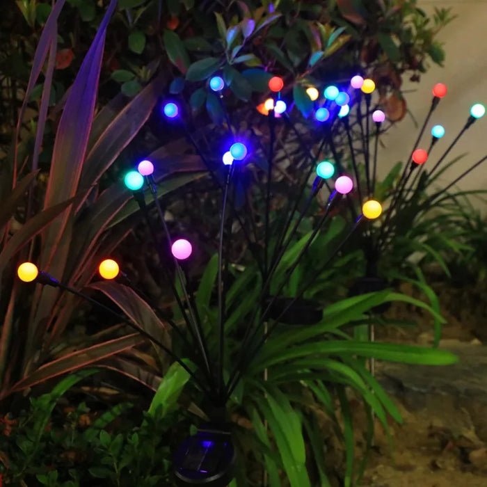 Set 2 Luces Solares Exterior Jardin Estaca Decorativa Led