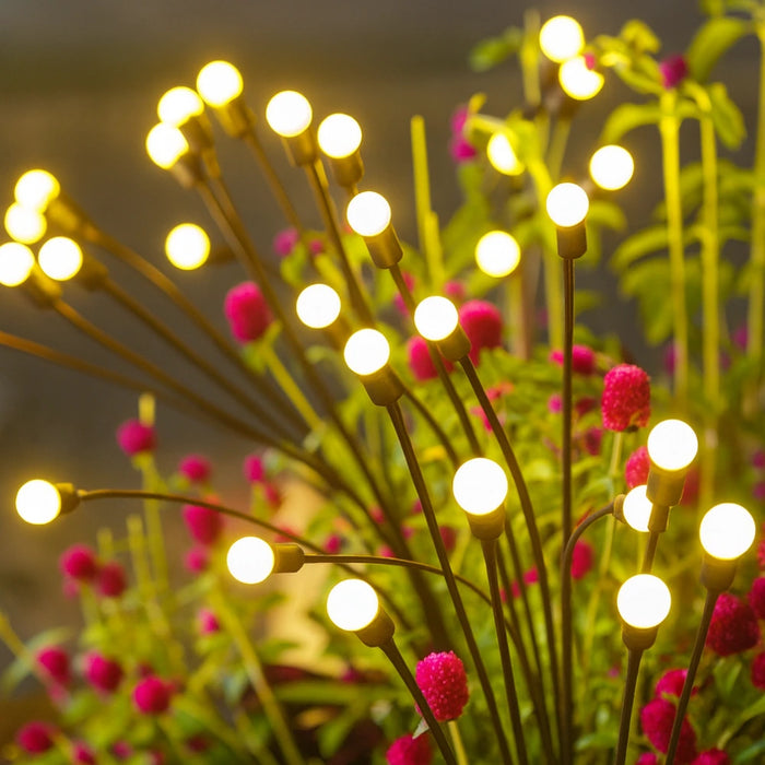 Set 2 Luces Solares Exterior Jardin Estaca Decorativa Led