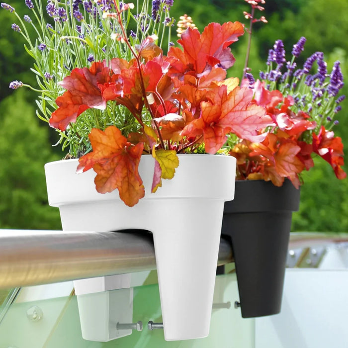 Set 2 Maceteros Colgantes Para Balcon Terraza Jardin Plastico