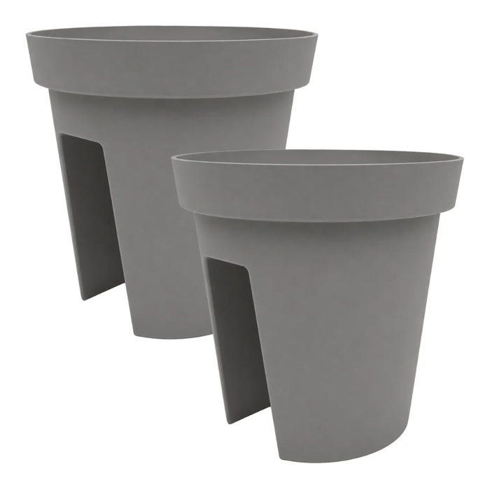 Set 2 Maceteros Colgantes Para Balcon Terraza Jardin Plastico