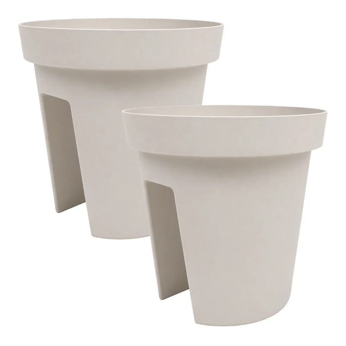 Set 2 Maceteros Colgantes Para Balcon Terraza Jardin Plastico
