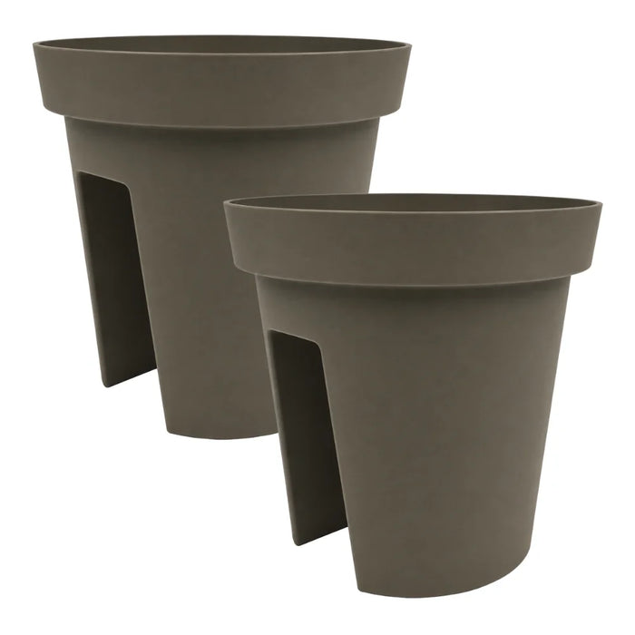 Set 2 Maceteros Colgantes Para Balcon Terraza Jardin Plastico