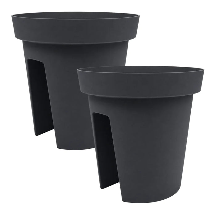 Set 2 Maceteros Colgantes Para Balcon Terraza Jardin Plastico