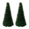 Set 2 Pinos Navidad Verdes Nieve Adorno Navideño 50 Cm