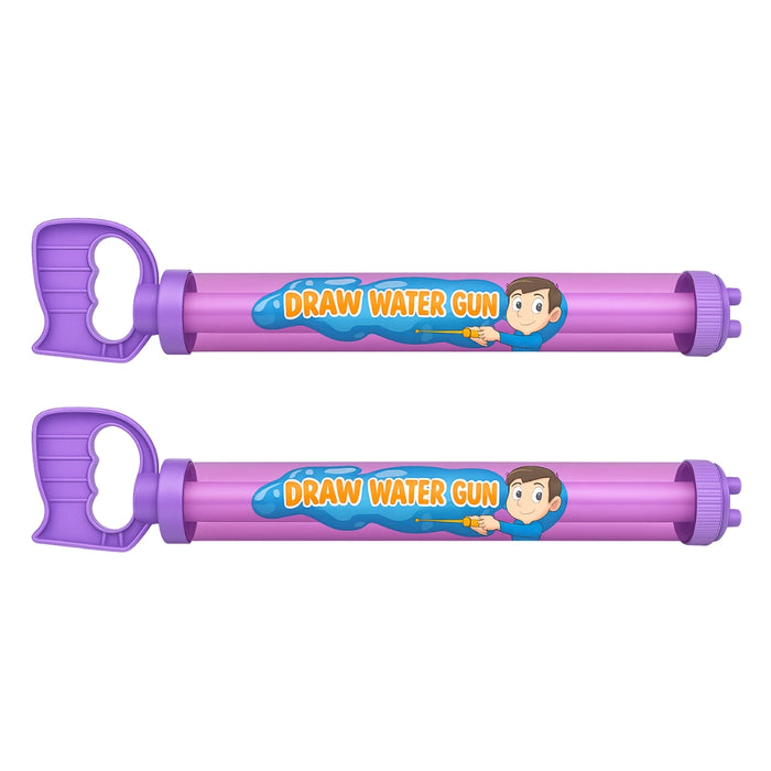 Set 2 Pistolas de Agua Espiral Manual Niños Verano Playa