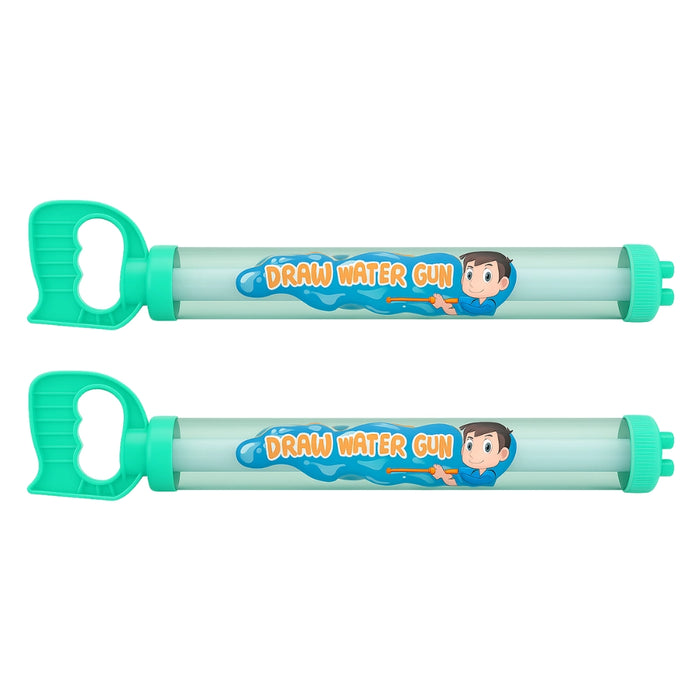 Set 2 Pistolas de Agua Espiral Manual Niños Verano Playa