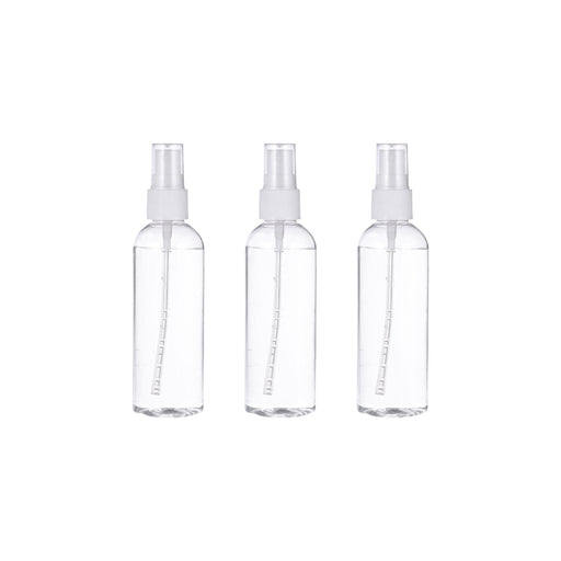 Set 3 Botella De Viaje Pulverizador 100 Ml Transparente