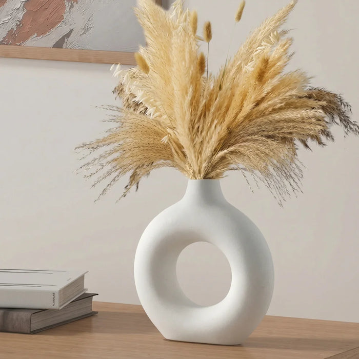 Set 3 Floreros de Ceramica Decorativos Estilo Nordico Hogar