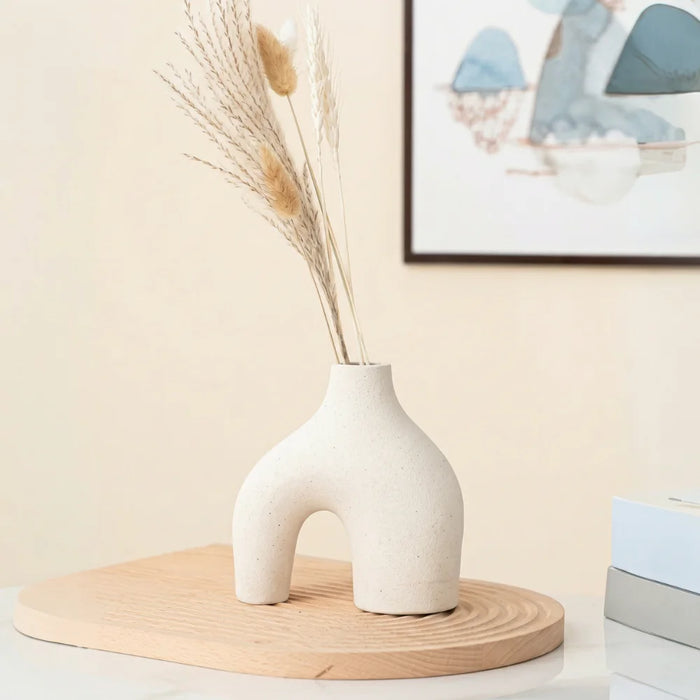 Set 3 Floreros de Ceramica Decorativos Estilo Nordico Hogar
