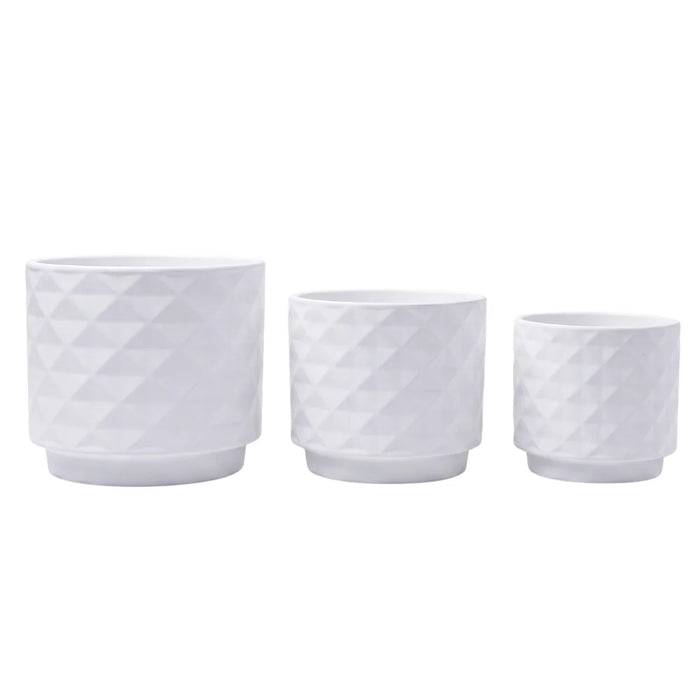 Set 3 Maceteros Macetas De Ceramica Para Plantas Decoracion