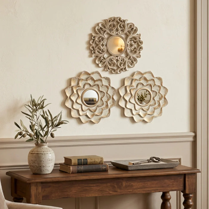 Set 3 Marcos De Espejos Decorativos Arabesco Para Pared