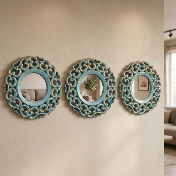 Set 3 Marcos De Espejos Estilo Arabe Decorativo Calipso Deco